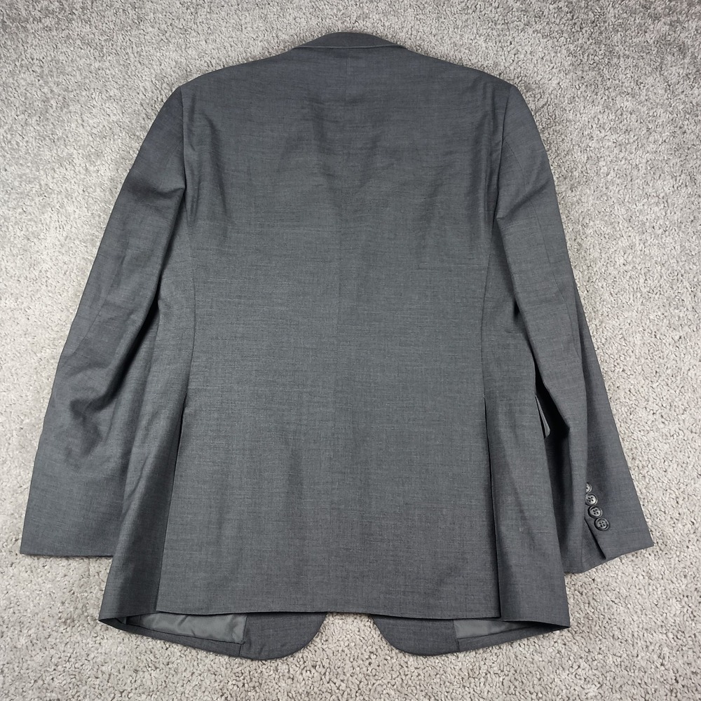 Pronto Uomo Blazer 42 Long Mens Gray Wool Blend Two Button Blazer - Picture 11 of 16